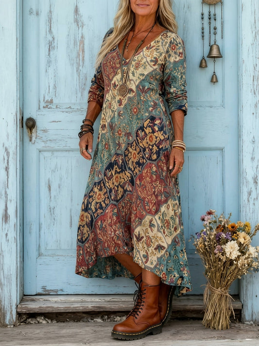 LIDIA | VESTIDO FLUIDO DE OTOÑO