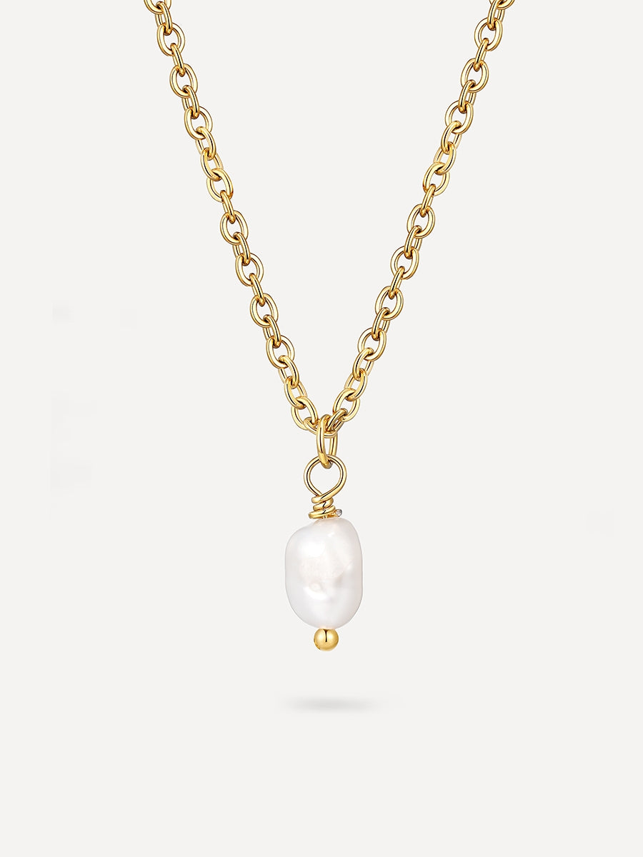 Collar Minimalista con Colgante de Perla
