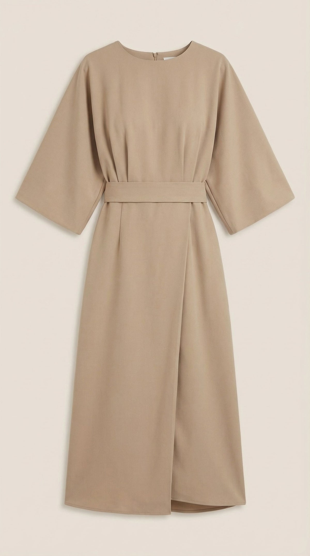 ANA | VESTIDO LARGO CON CINTURÓN EN LA CINTURA