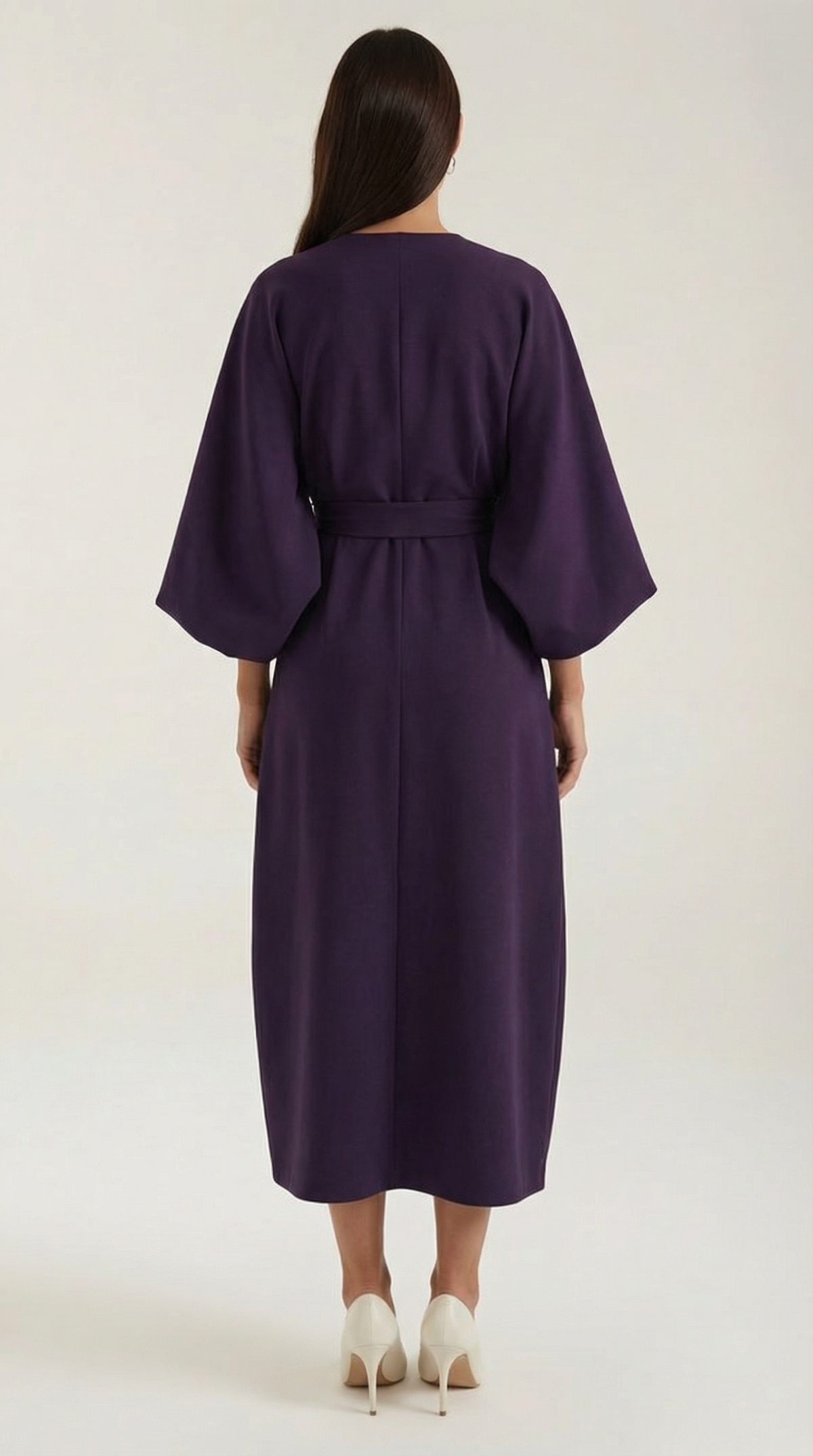 ANA | VESTIDO LARGO CON CINTURÓN EN LA CINTURA