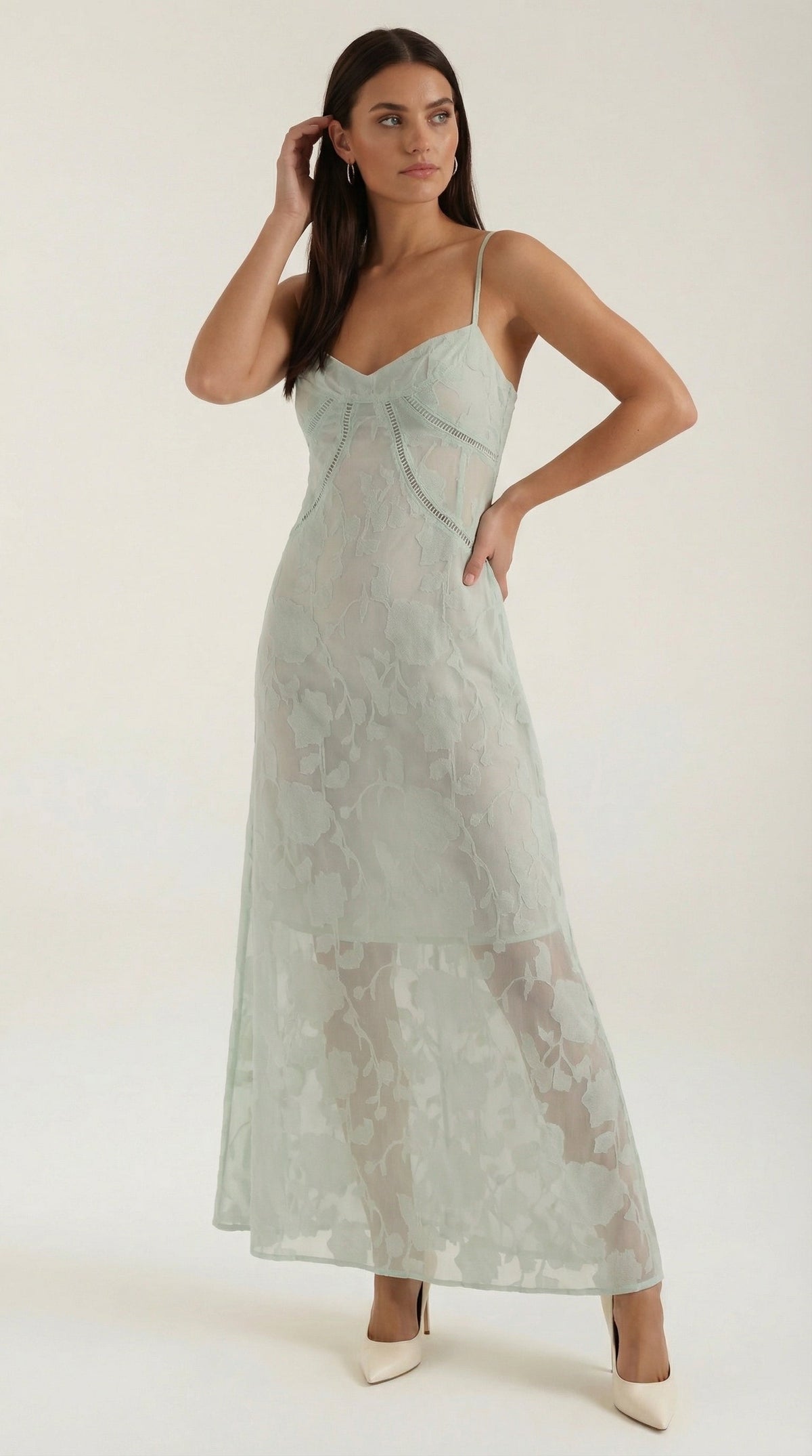 ARABELLE | VESTIDO LARGO DE ENCAJE