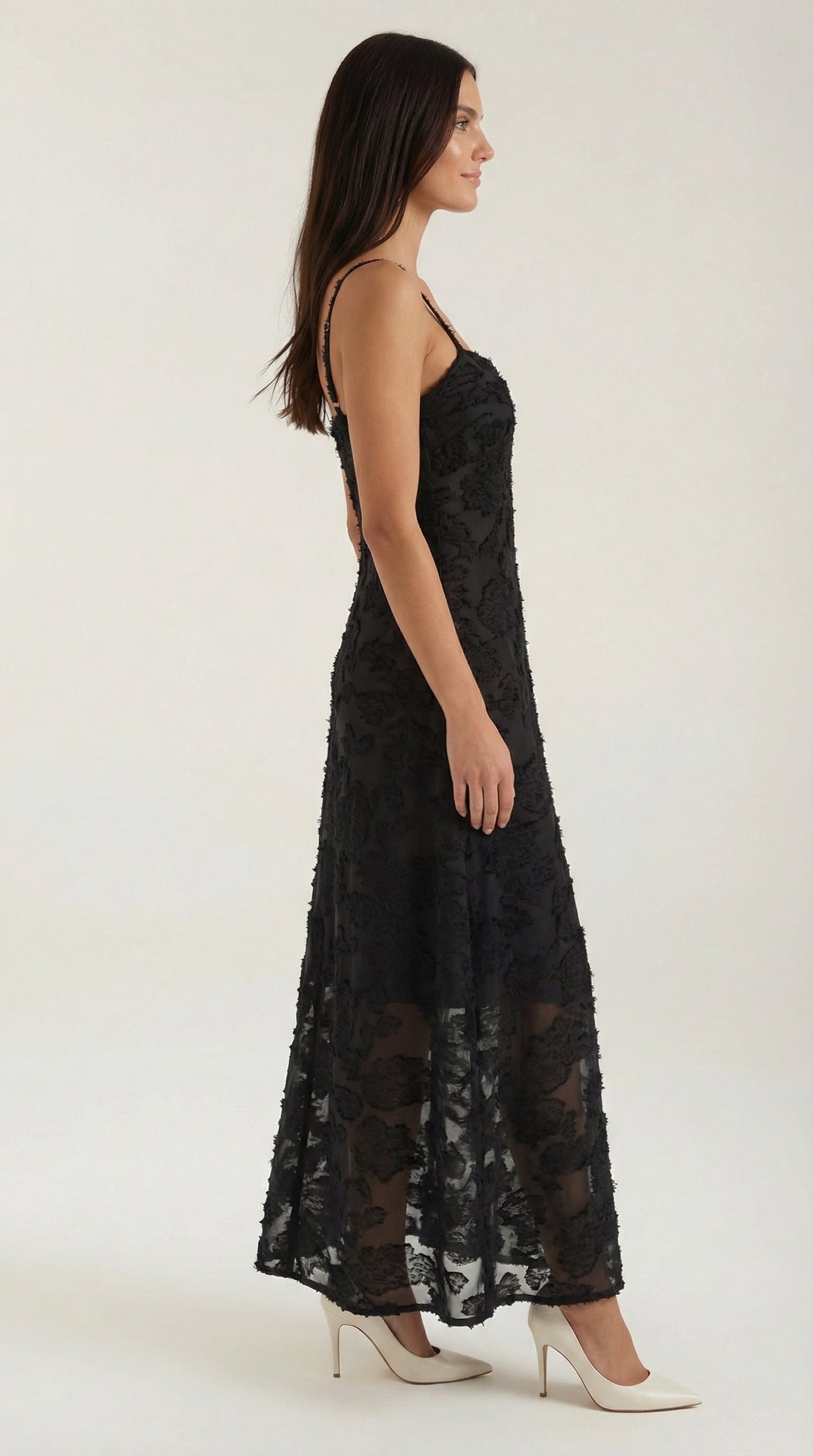 ARABELLE | VESTIDO LARGO DE ENCAJE