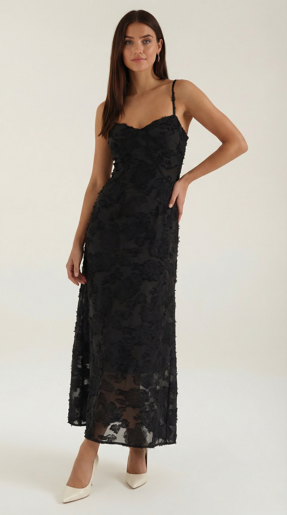 ARABELLE | VESTIDO LARGO DE ENCAJE