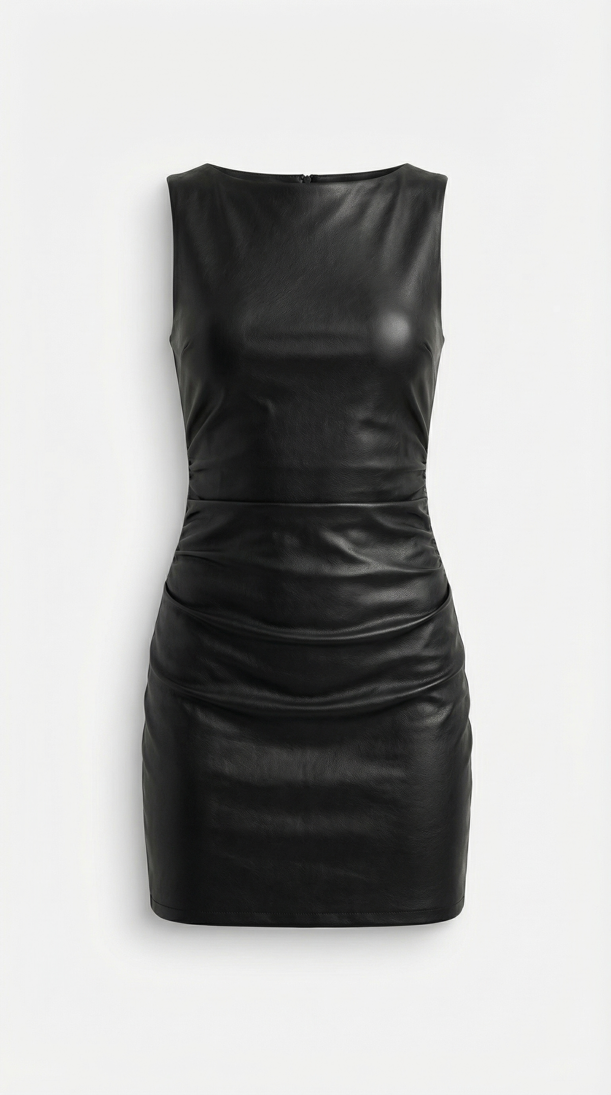 BERNICE | VESTIDO CORTO DE PIEL SINTÉTICA