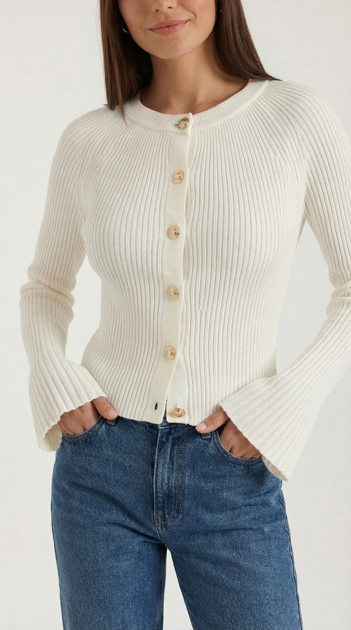VIVIENNE | JERSEY DE PUNTO CON BOTONES