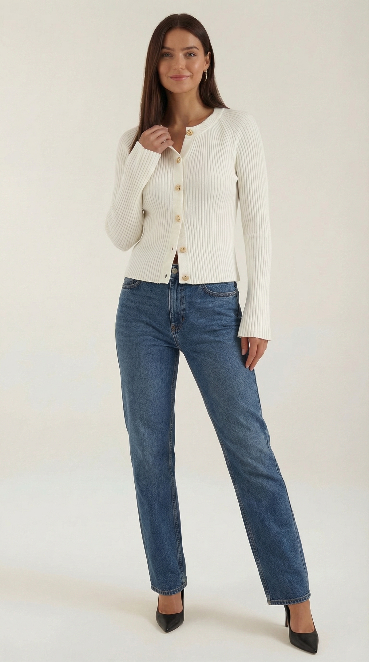 VIVIENNE | JERSEY DE PUNTO CON BOTONES