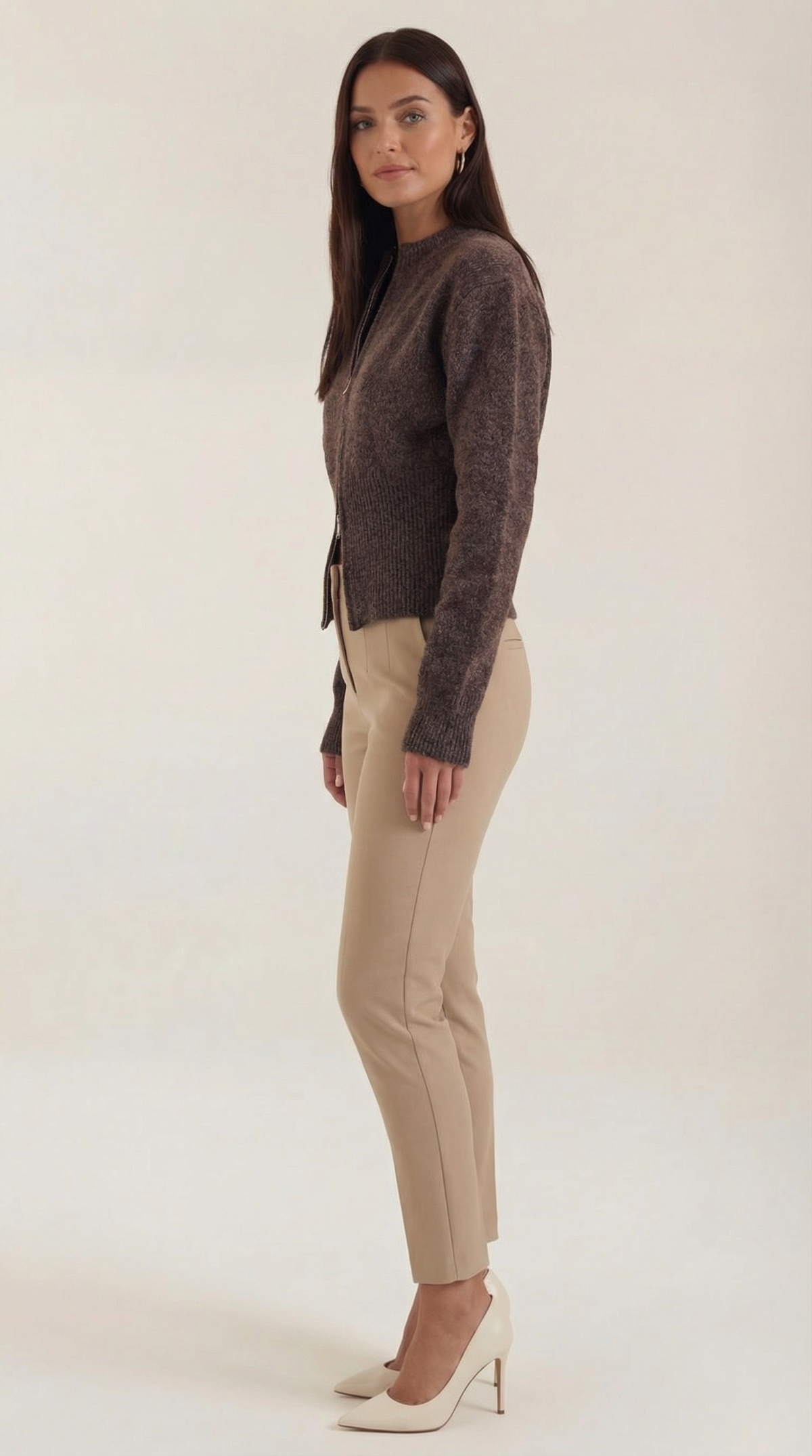 PAOLA | JERSEY DE PUNTO CON MEDIA CREMALLERA