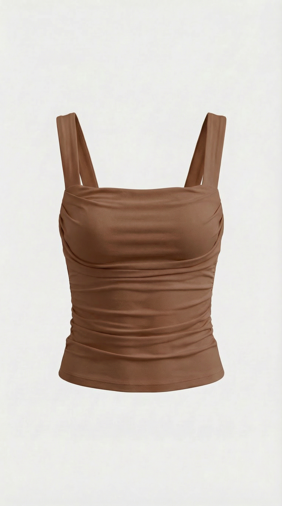 BIANCA | BLUSA SIN MANGAS CON FRUNCIDOS Y ESCOTE CUADRADO