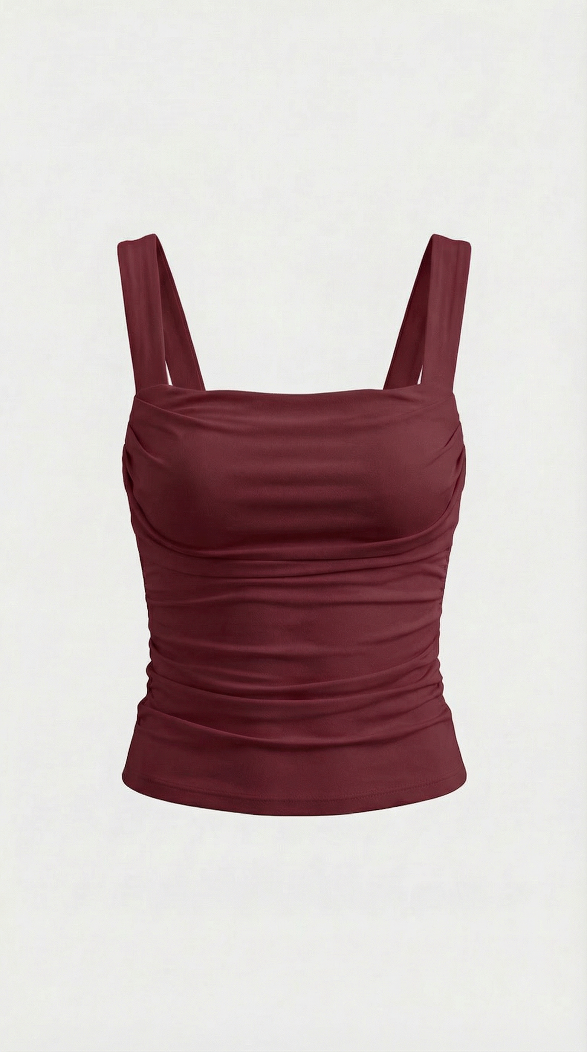 BIANCA | BLUSA SIN MANGAS CON FRUNCIDOS Y ESCOTE CUADRADO