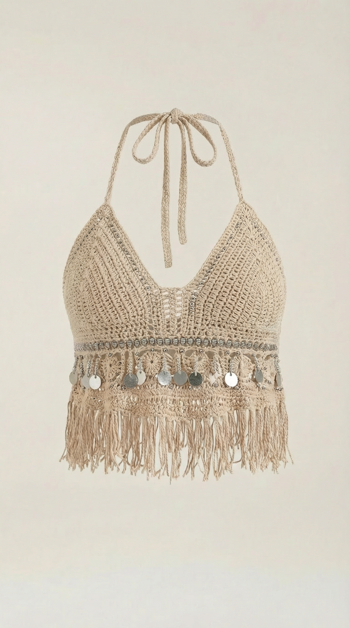 PALOMA | TOP HALTER BOHO DE PUNTO