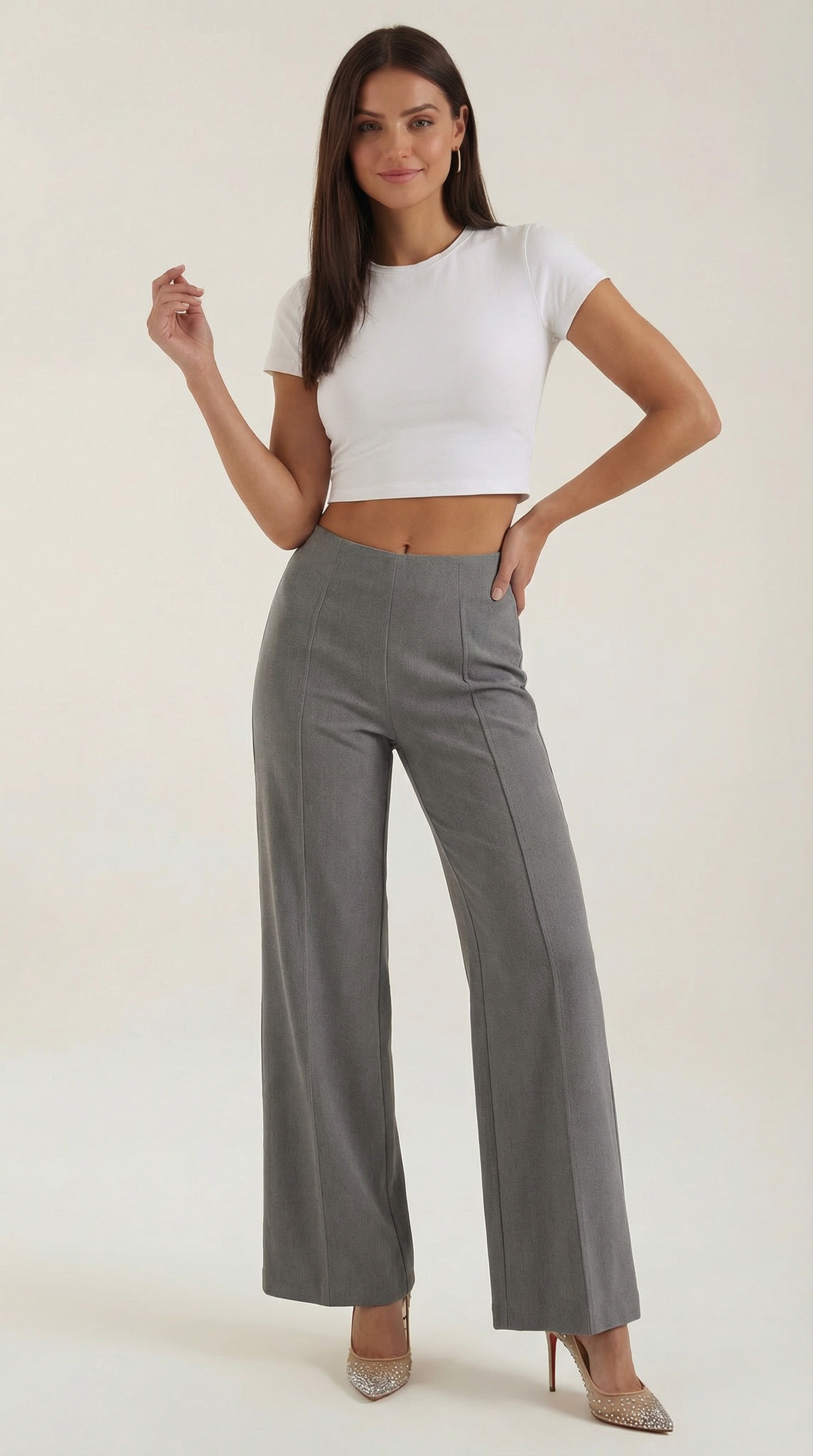 BROOKE | PANTALONES HOLGADOS DE CINTURA MEDIA