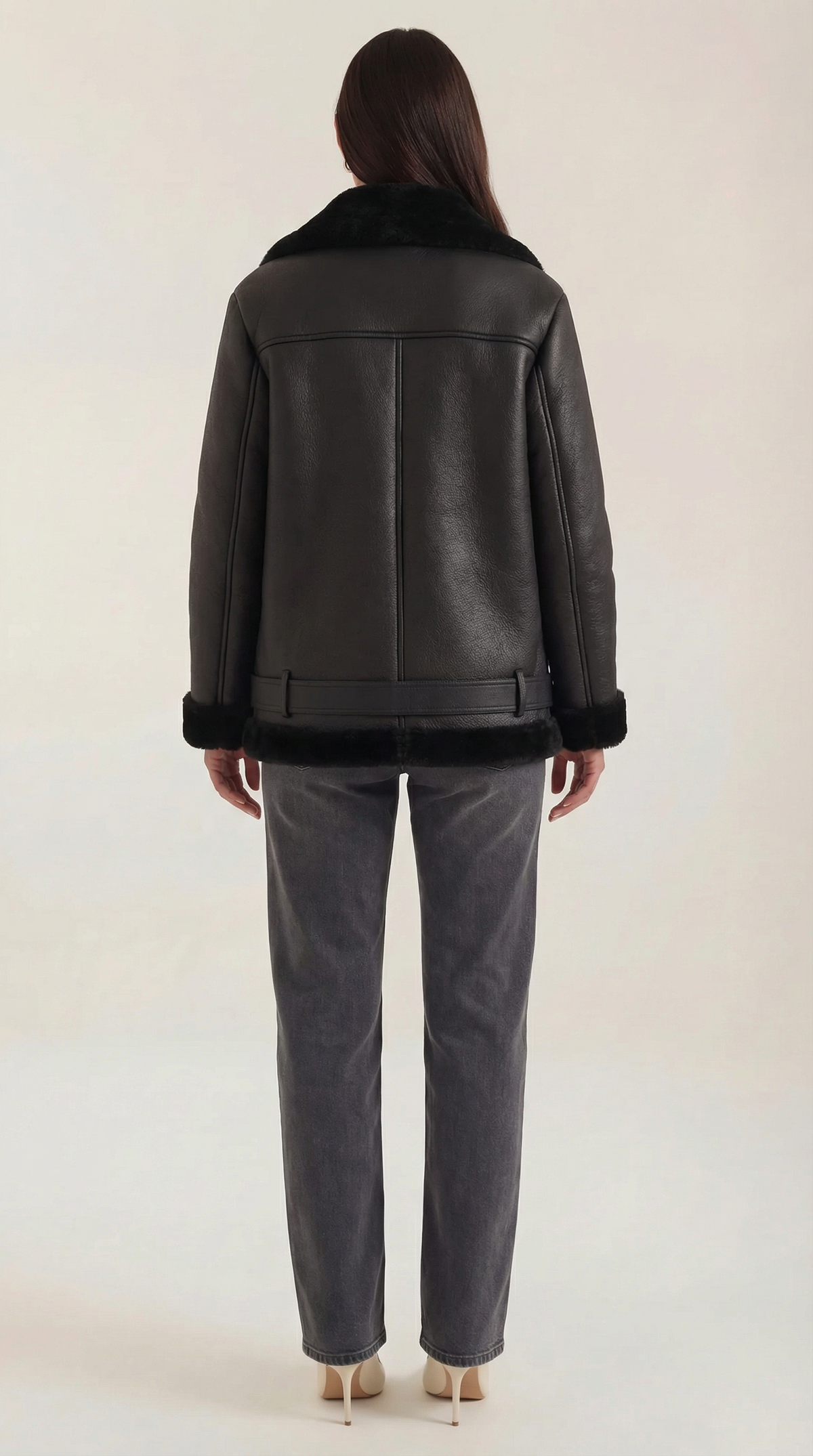GWEN | CHAQUETA DE FORRO POLAR CON CINTURÓN