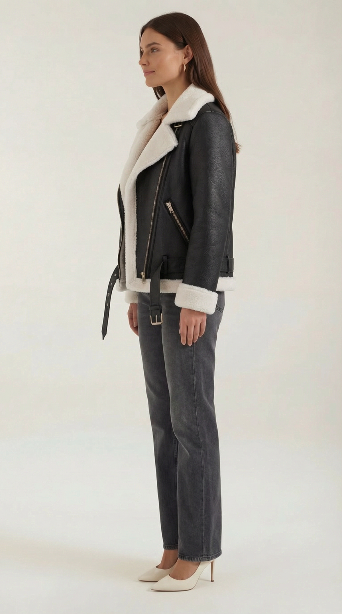GWEN | CHAQUETA DE FORRO POLAR CON CINTURÓN