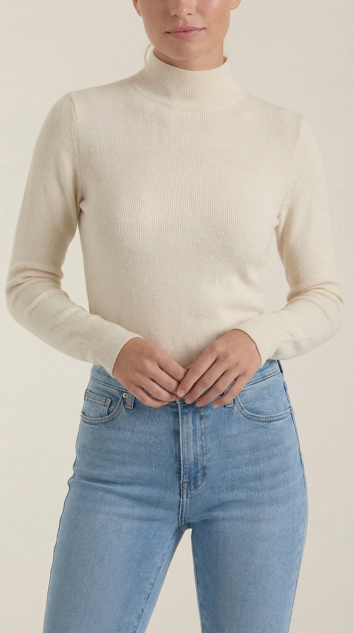 ROCÍO | TOP DE ALGODÓN CON CUELLO ALTO