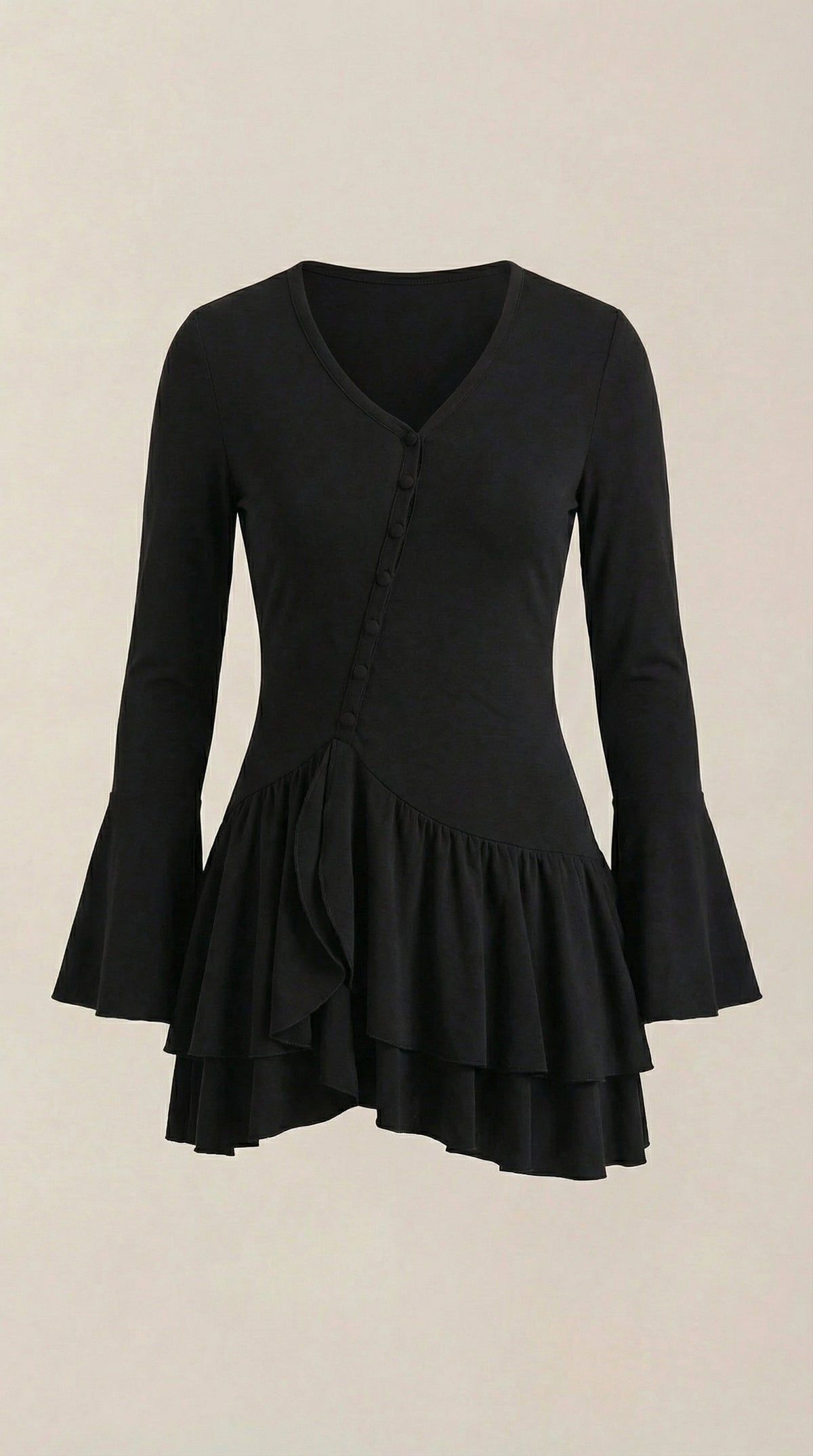 ESTELLE | VESTIDO CORTO CON VOLANTES