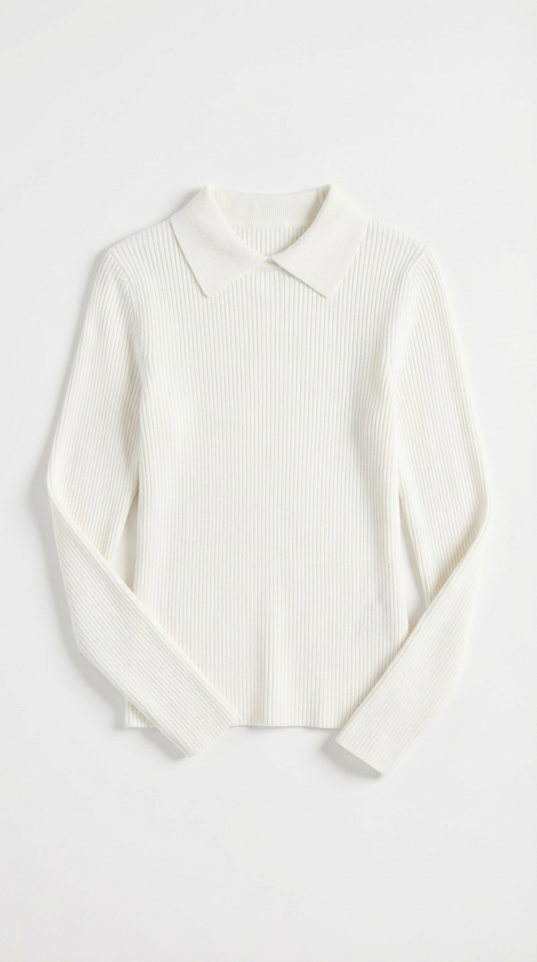 SILVIA | JERSEY DE LANA DE MANGA LARGA CON CUELLO