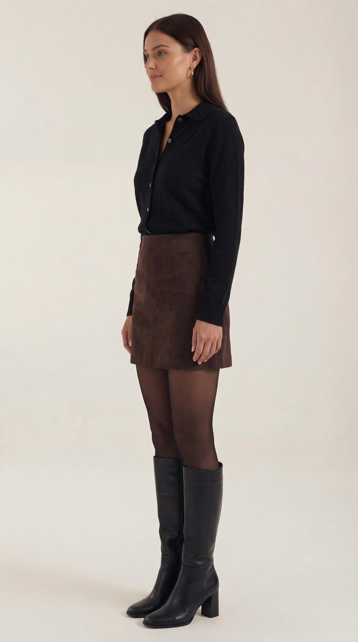 ADELAIDE | CARDIGAN DE PUNTO CON CUELLO Y BOTONES