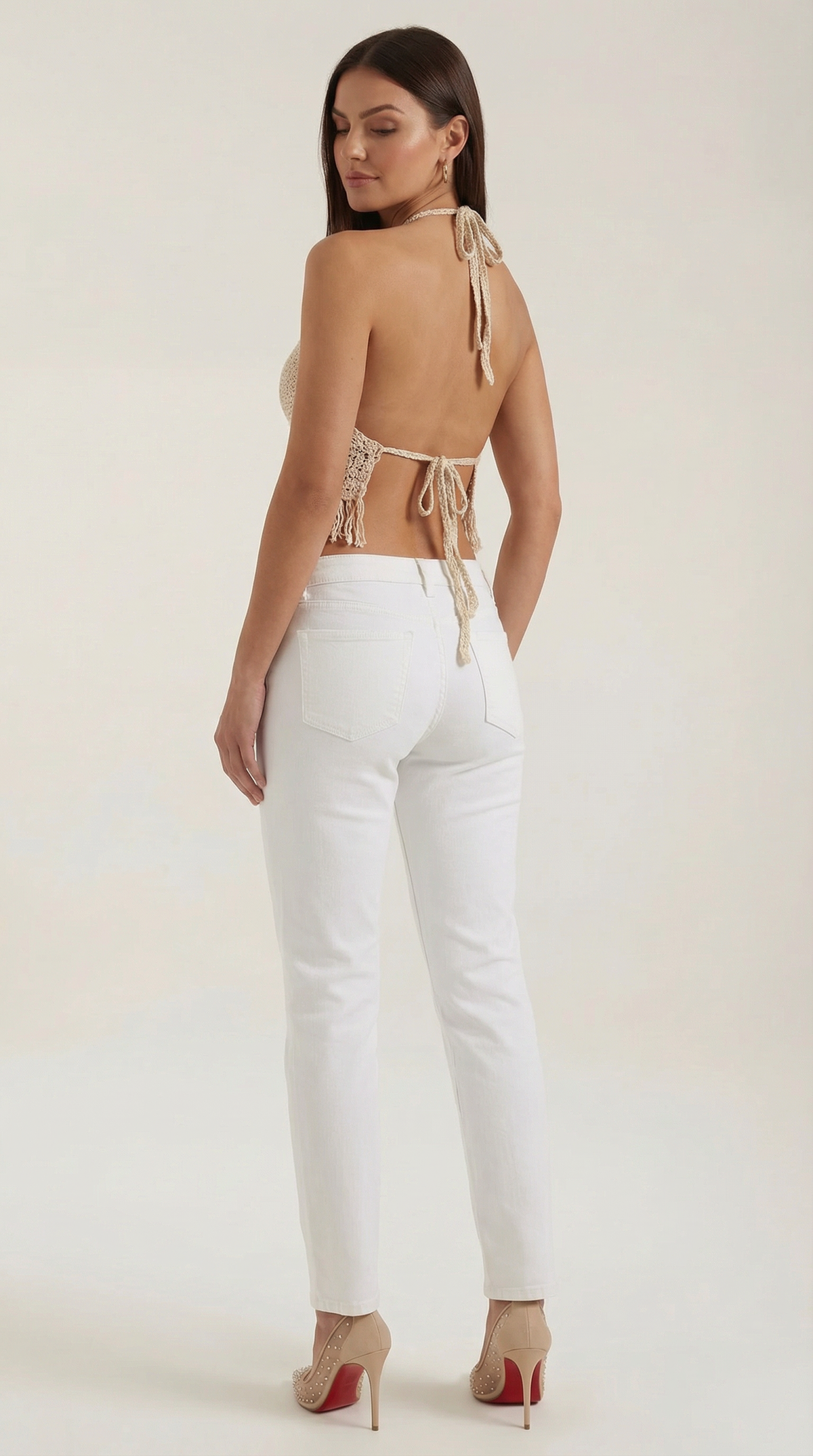HILDA | TOP HALTER CON FLECOS