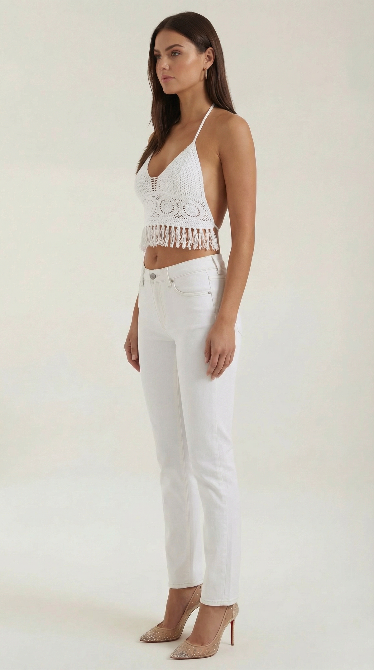 HILDA | TOP HALTER CON FLECOS