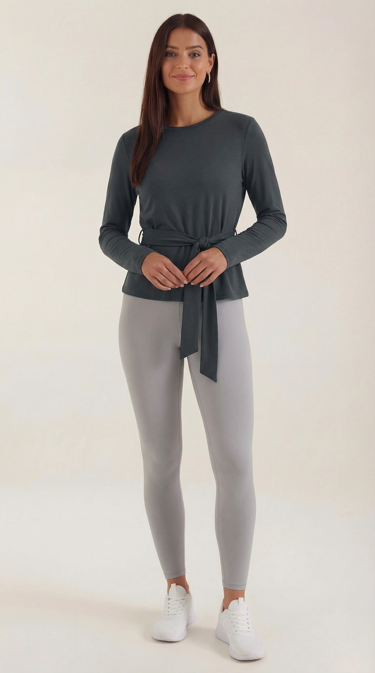 LORENA | CAMISETA DE MANGA LARGA CON DETALLE DE NUDO