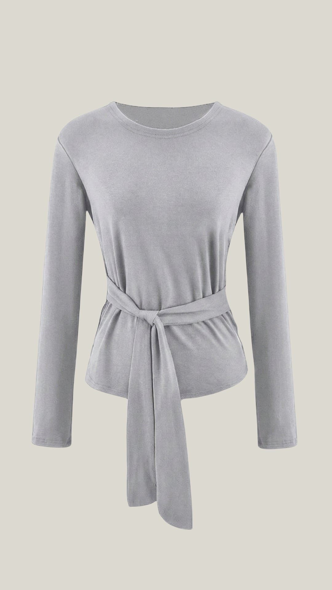 LORENA | CAMISETA DE MANGA LARGA CON DETALLE DE NUDO