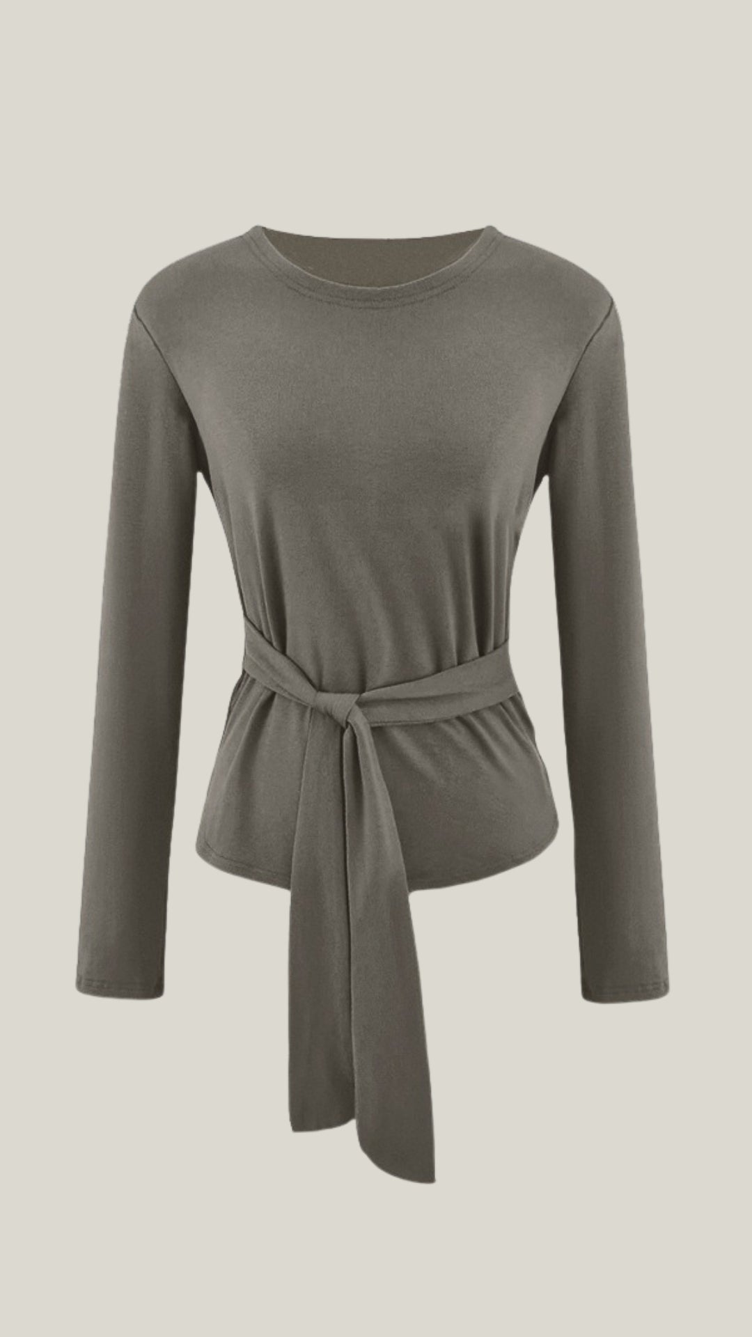 LORENA | CAMISETA DE MANGA LARGA CON DETALLE DE NUDO