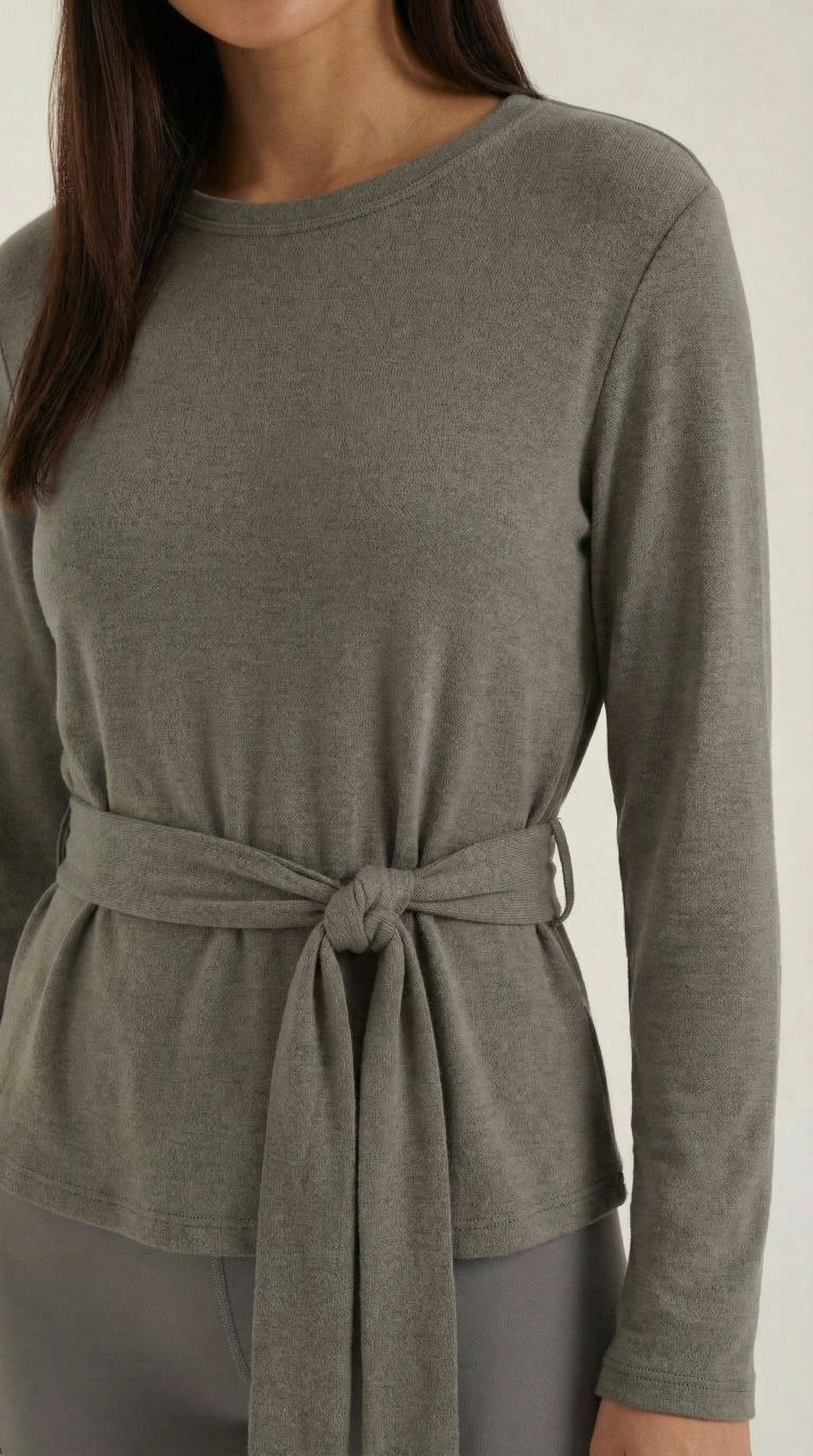 LORENA | CAMISETA DE MANGA LARGA CON DETALLE DE NUDO