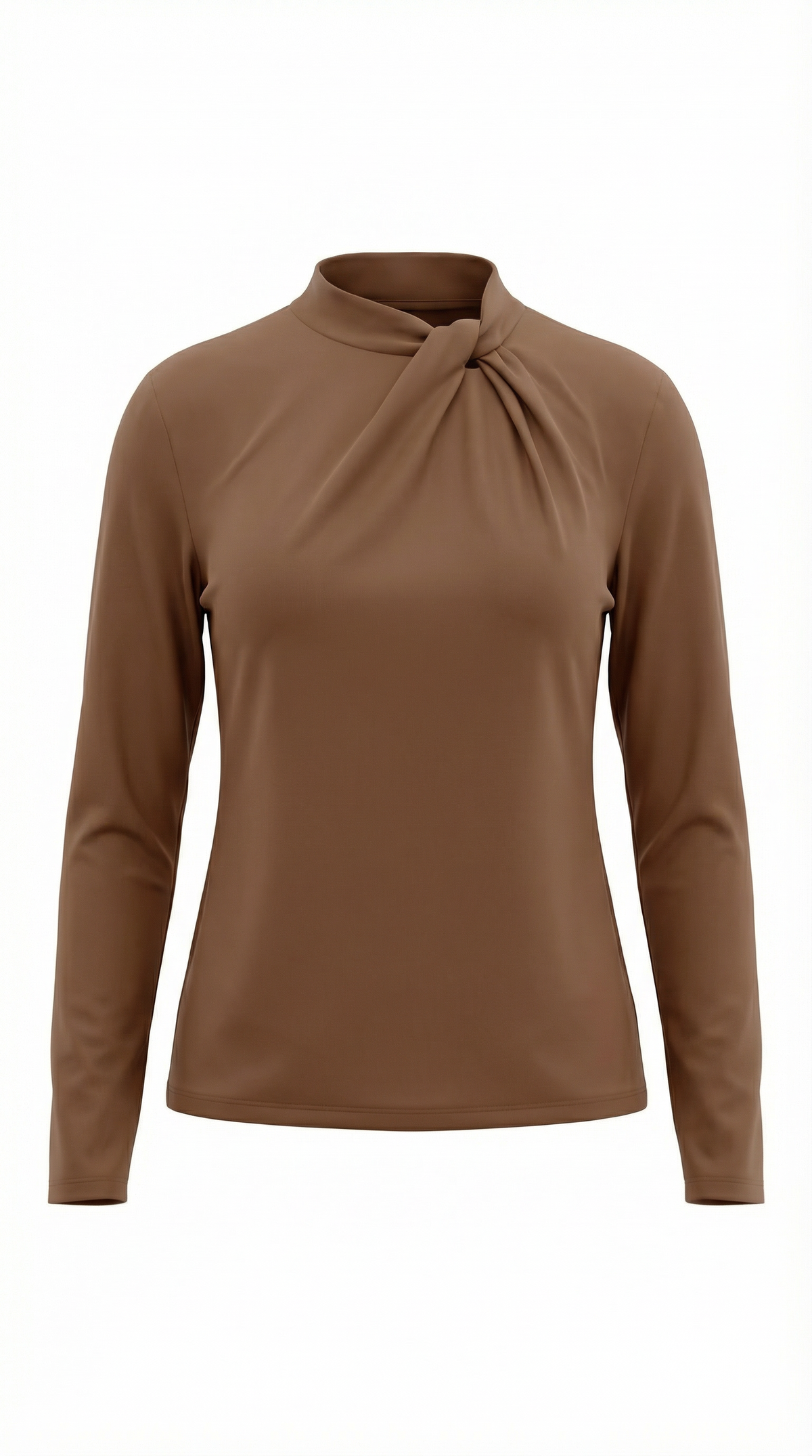 DAPHNE | BLUSA CON CUELLO ALTO Y LAZO