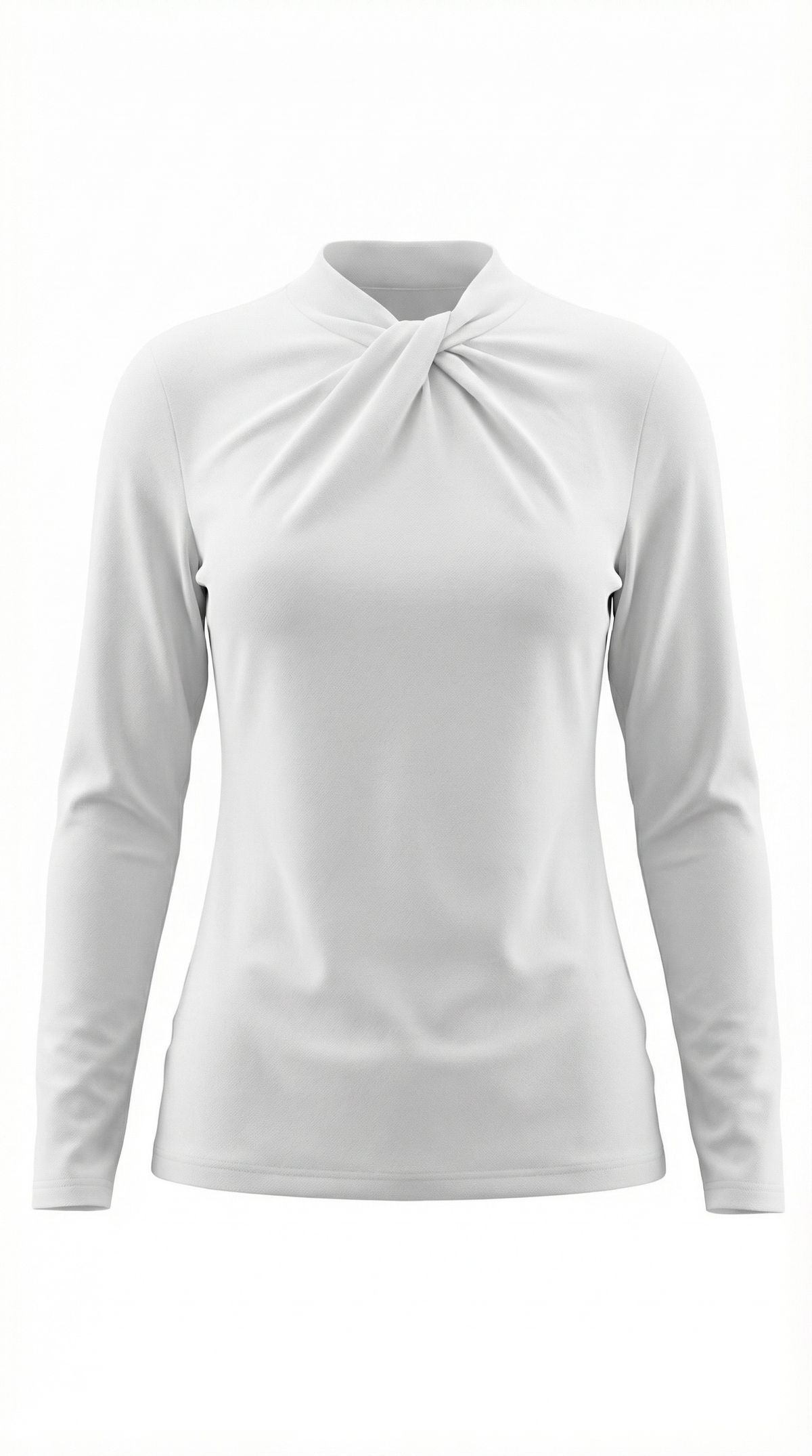 DAPHNE | BLUSA CON CUELLO ALTO Y LAZO
