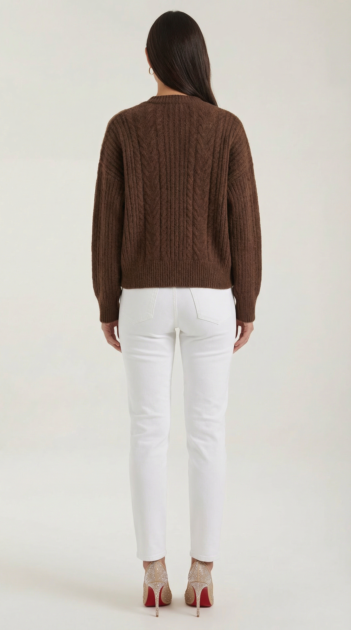 FREYA | SUÉTER OVERSIZE CON DISEÑO DE TRENZAS