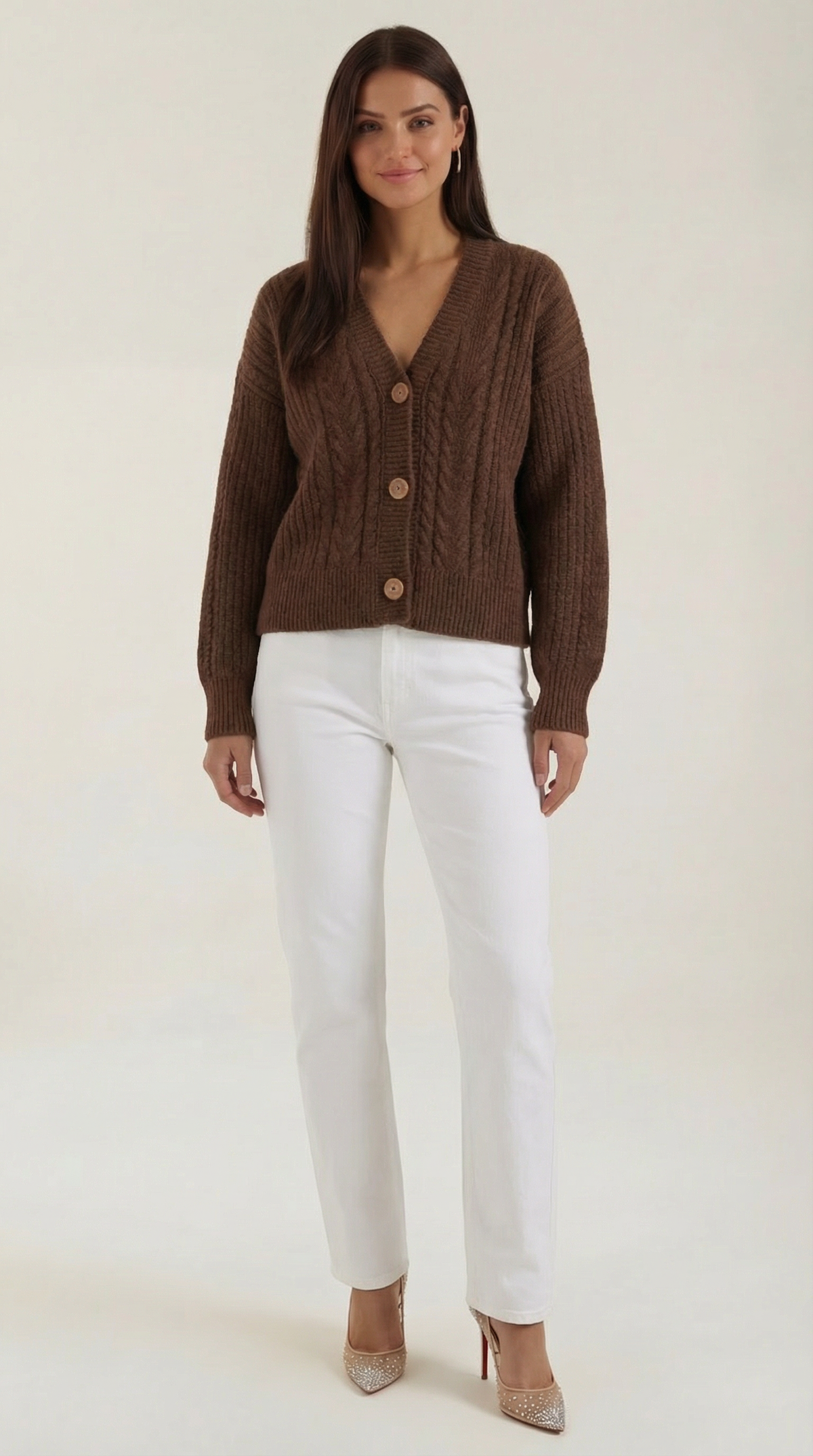 FREYA | SUÉTER OVERSIZE CON DISEÑO DE TRENZAS