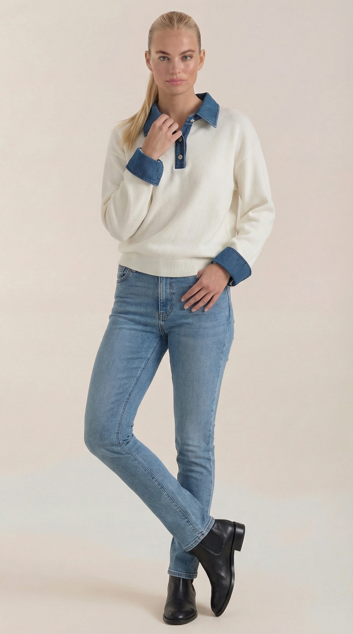 MABEL | JERSEY DE PUNTO CON CUELLO