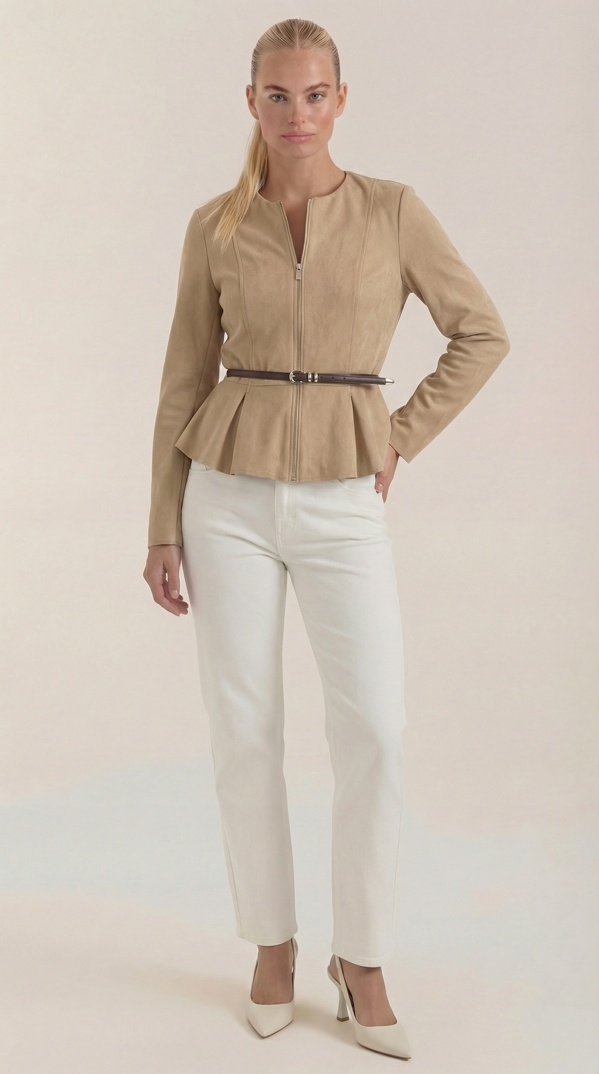 MILA | CHAQUETA CON DETALLE PÉPLUM