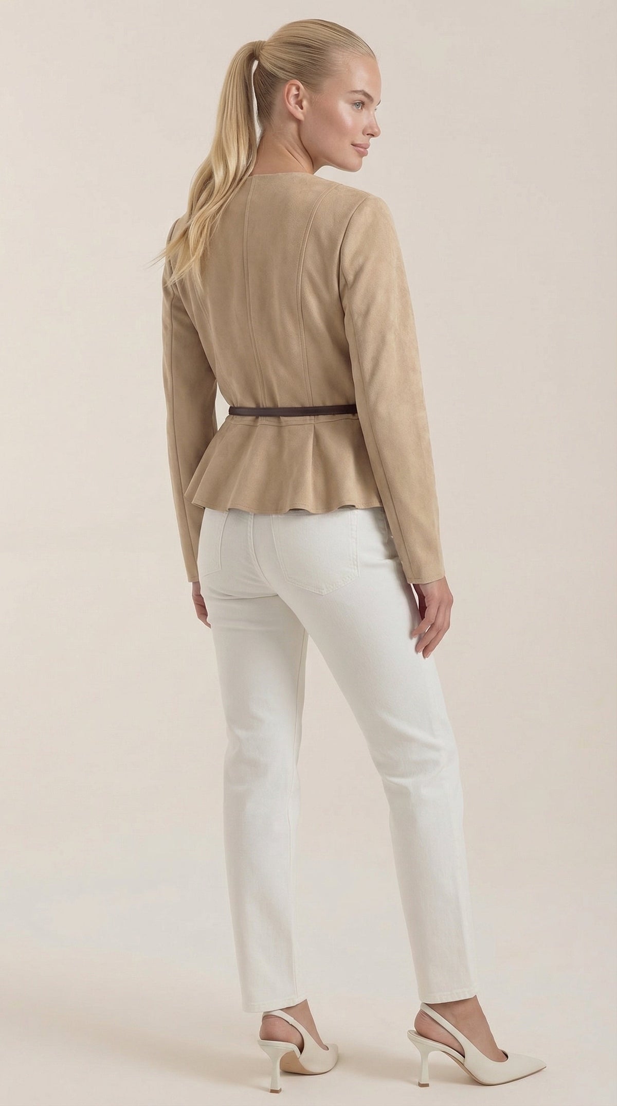 MILA | CHAQUETA CON DETALLE PÉPLUM