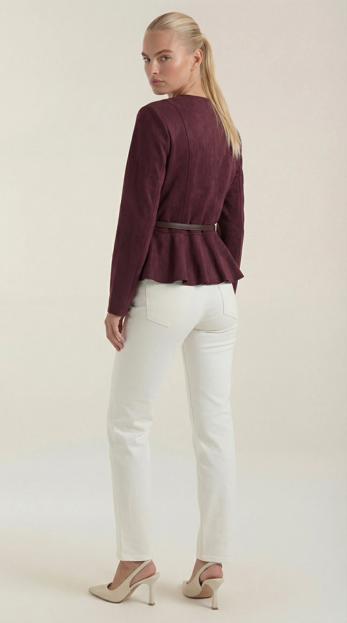 MILA | CHAQUETA CON DETALLE PÉPLUM