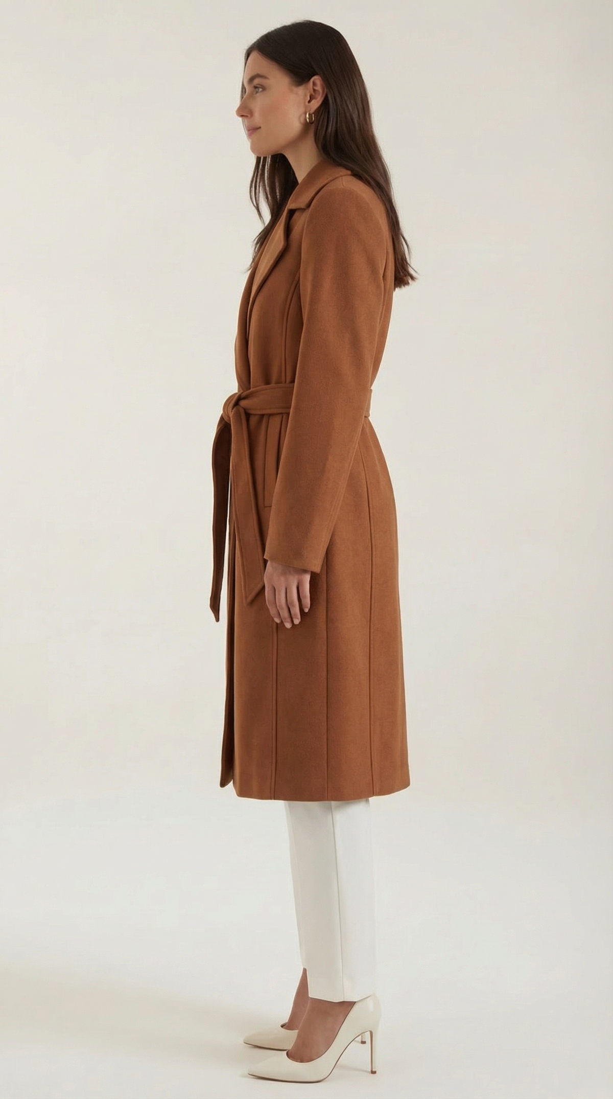 MAXINE | GABARDINA DE LANA CON CINTURÓN