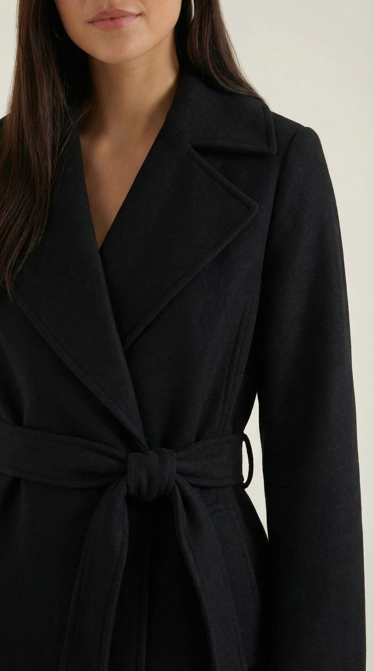 MAXINE | GABARDINA DE LANA CON CINTURÓN