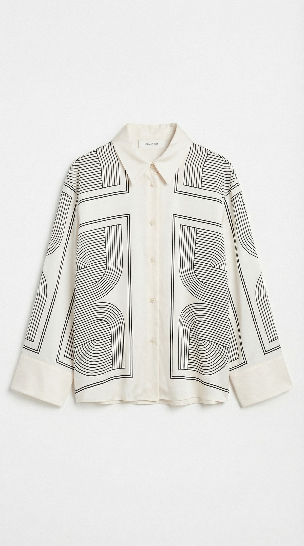 JUDY | CAMISA CON ESTAMPADO GRÁFICO Y CUELLO CON BOTONES