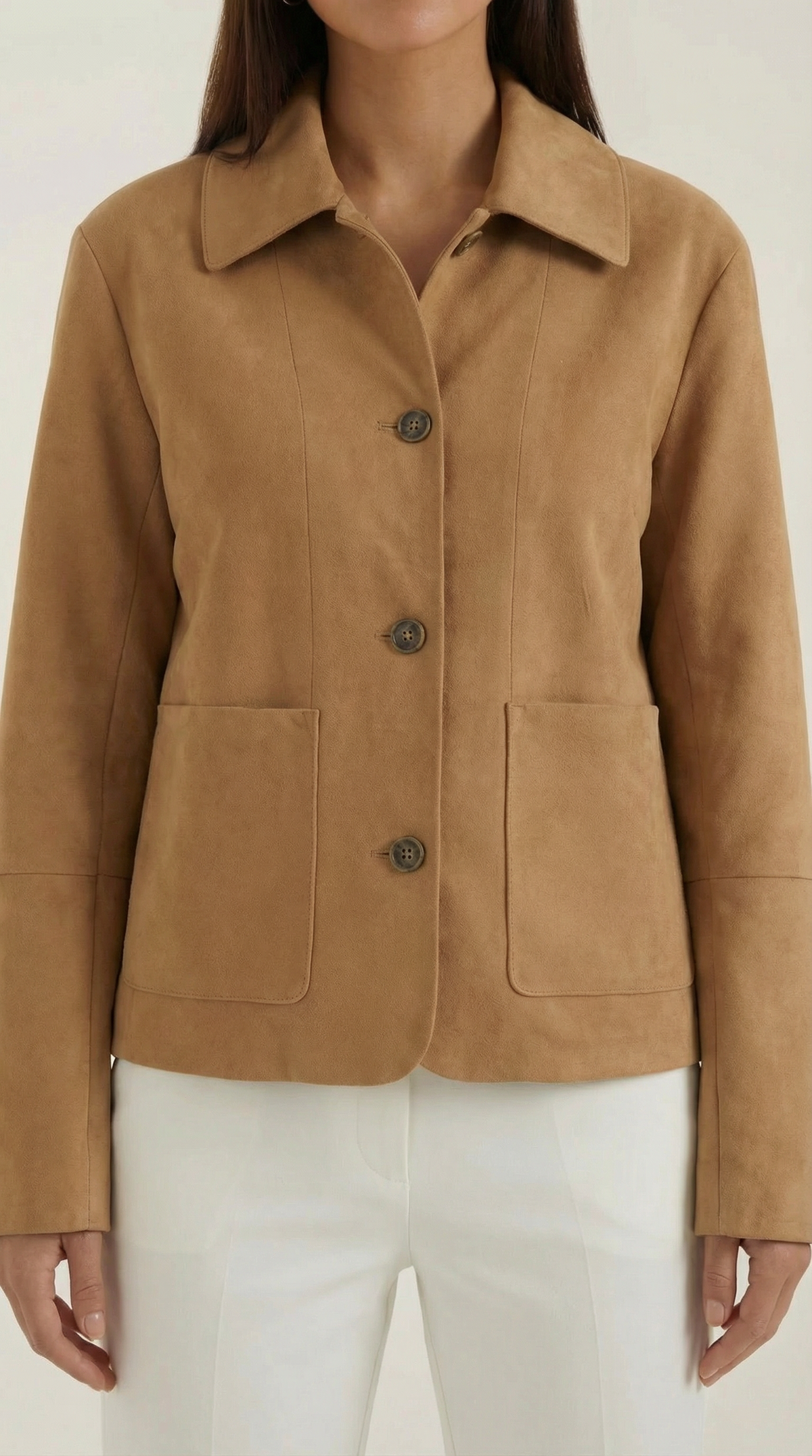 MAUDE | CHAQUETA SUAVE CON CIERRE DE BOTONES