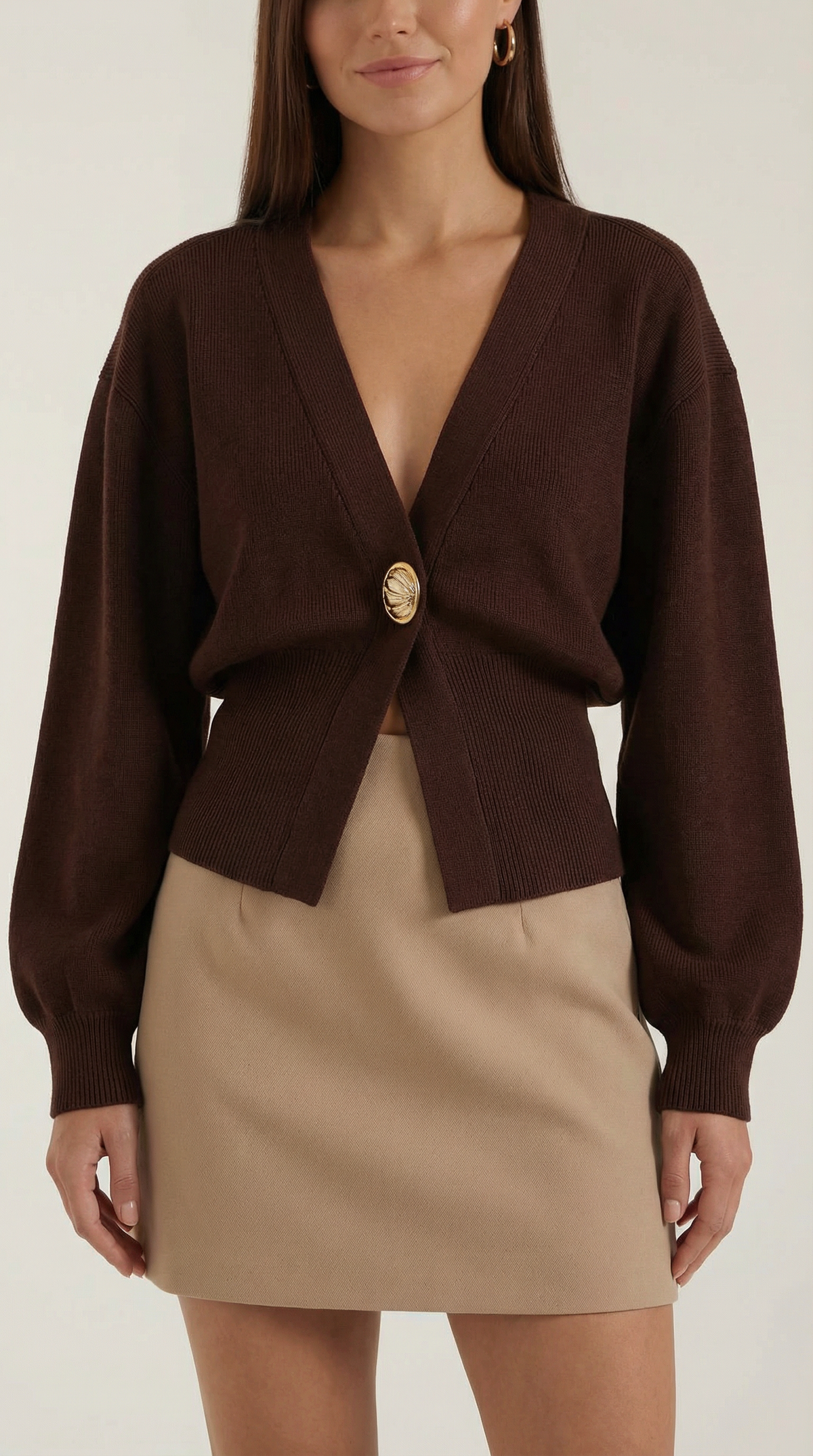 ARABELLA | JERSEY DE PUNTO CON ESCOTE EN V