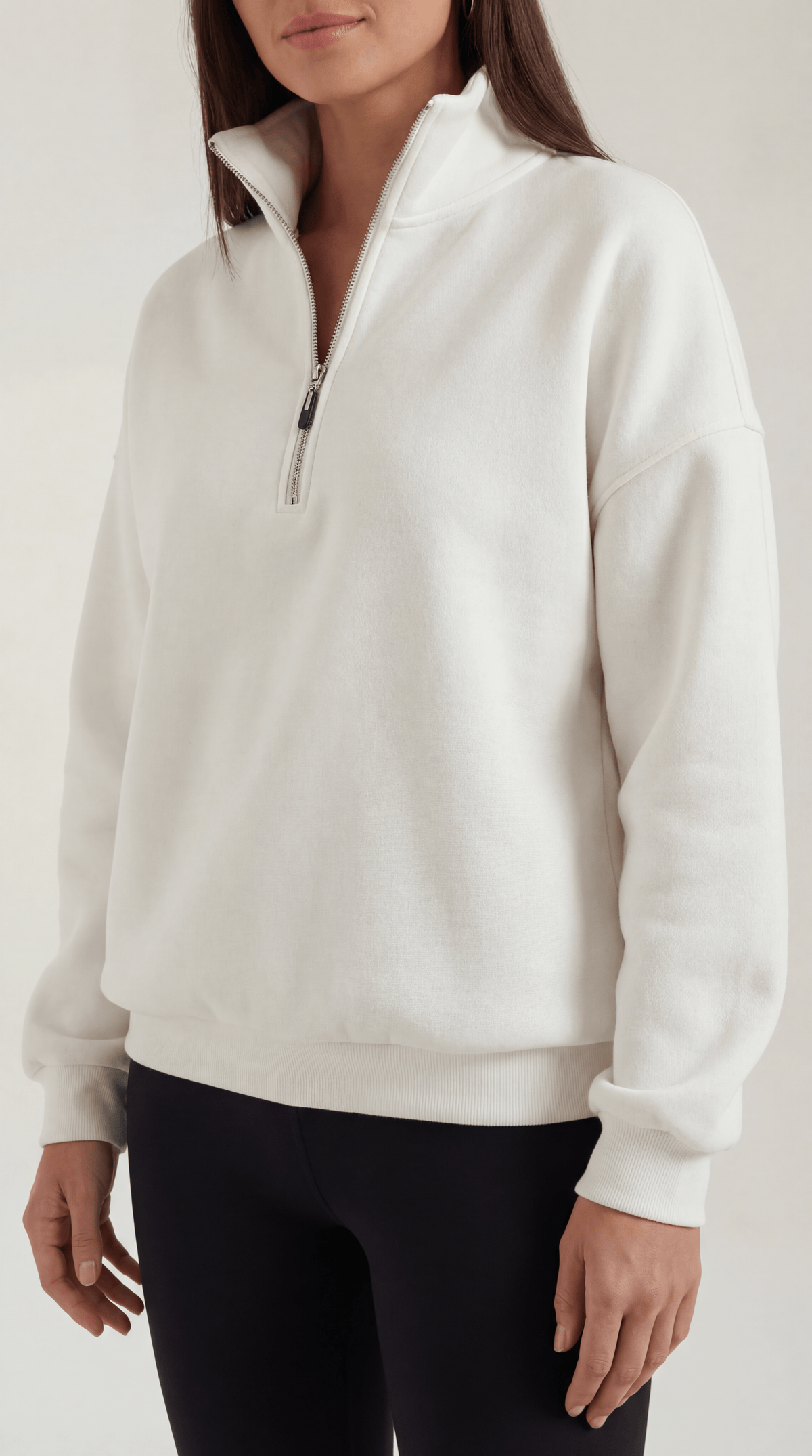 SANDRA | JERSEY OVERSIZE CON CREMALLERA HASTA EL CUELLO
