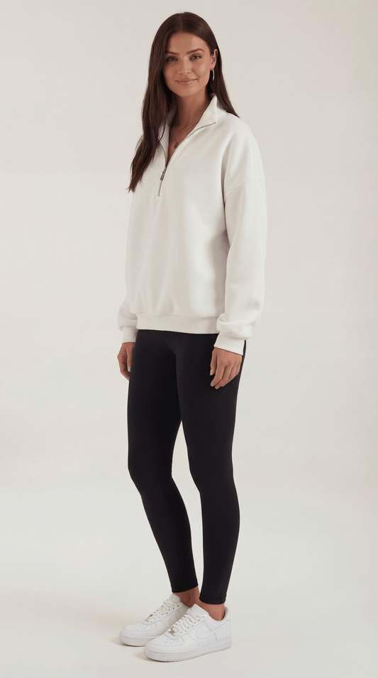 SANDRA | JERSEY OVERSIZE CON CREMALLERA HASTA EL CUELLO