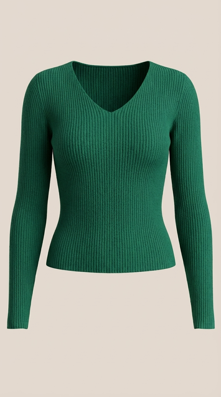 VALERIA | JERSEY DE CANALE CON ESCOTE EN V