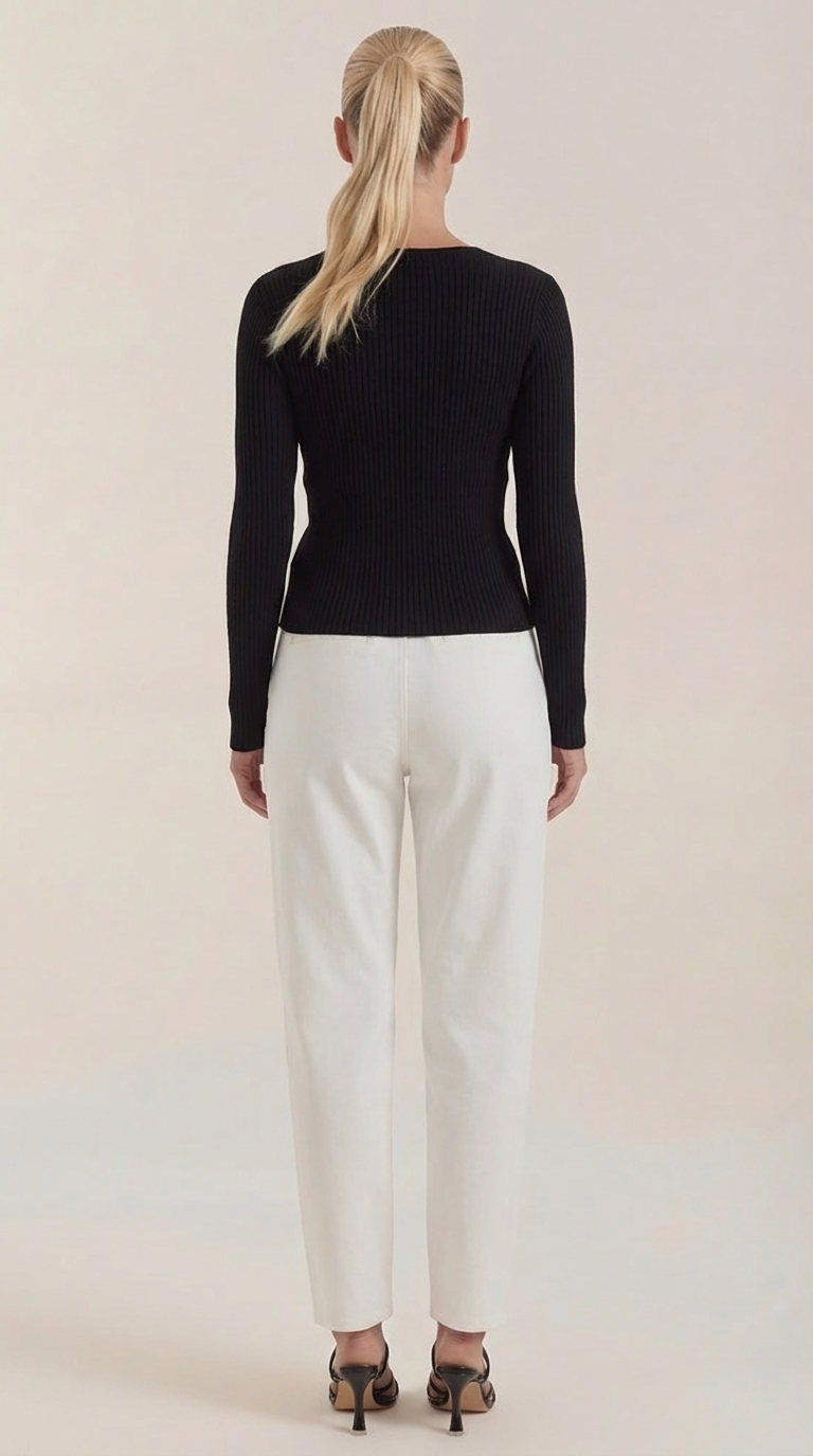 VALERIA | JERSEY DE CANALE CON ESCOTE EN V