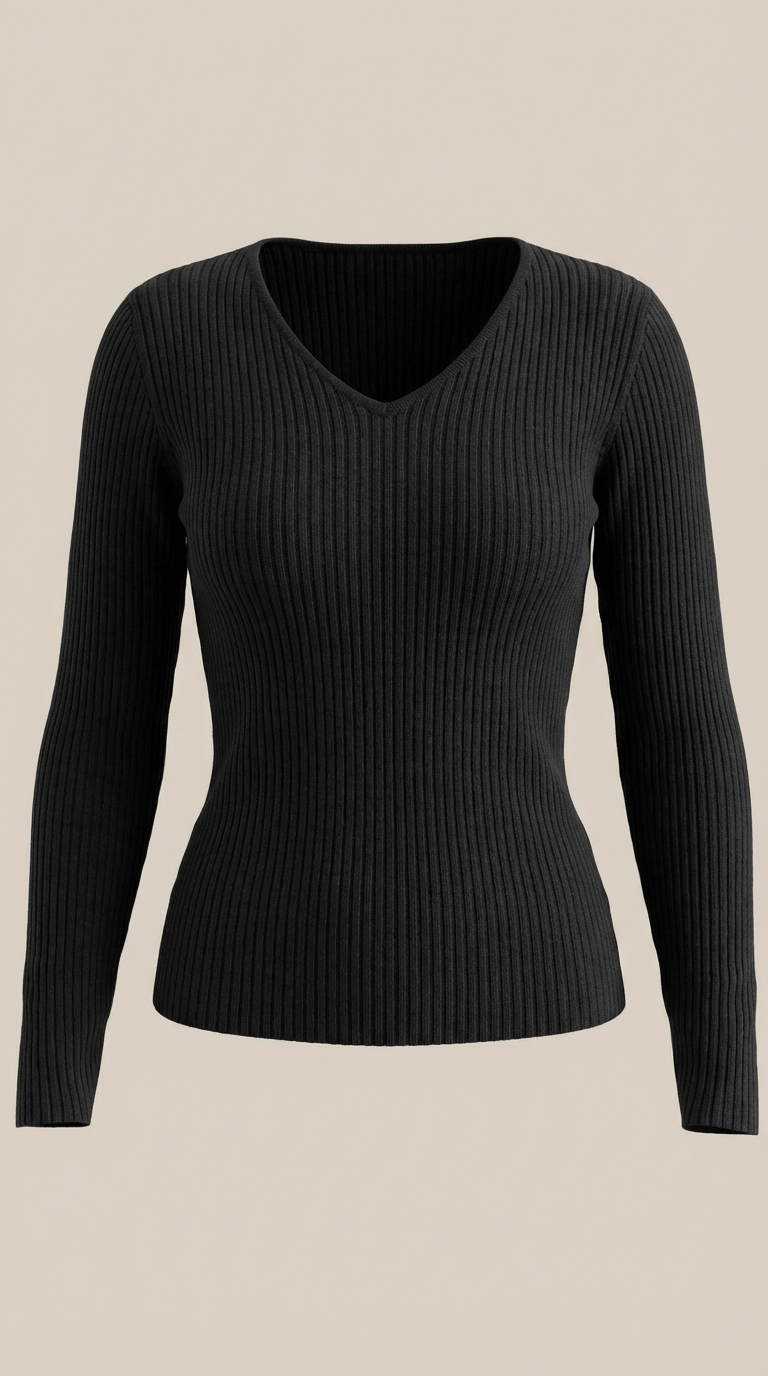 VALERIA | JERSEY DE CANALE CON ESCOTE EN V