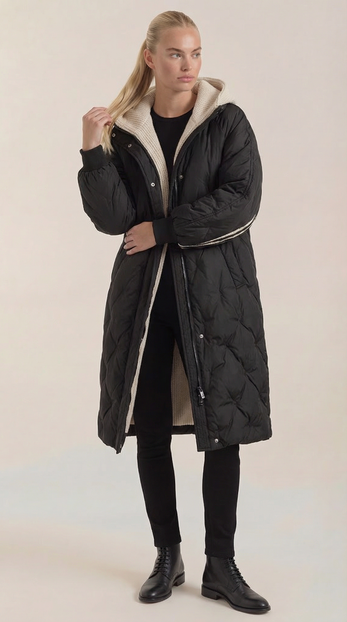 GRETA | ABRIGO ACOLCHADO CON CAPUCHA