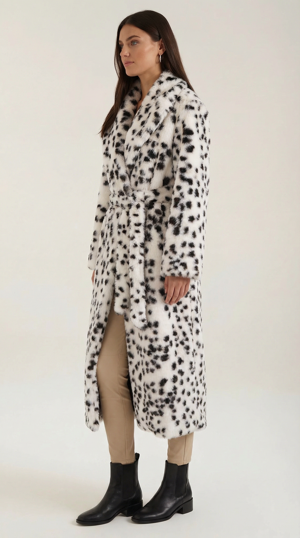 ROMY | CHAQUETA LARGA DE CUERO SINTÉTICO