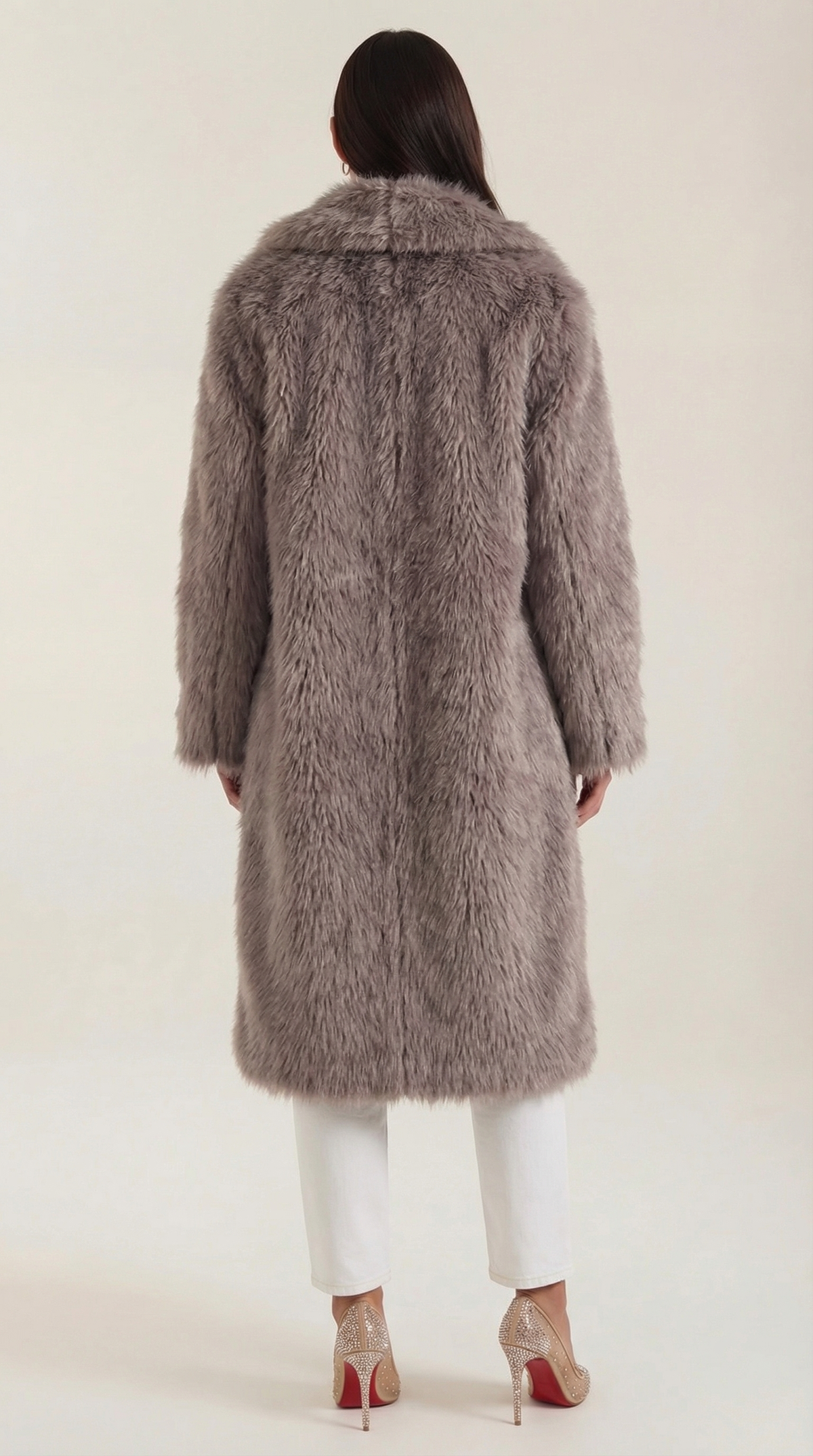 VANESSA | CHAQUETA LARGA DE PIEL SINTÉTICA