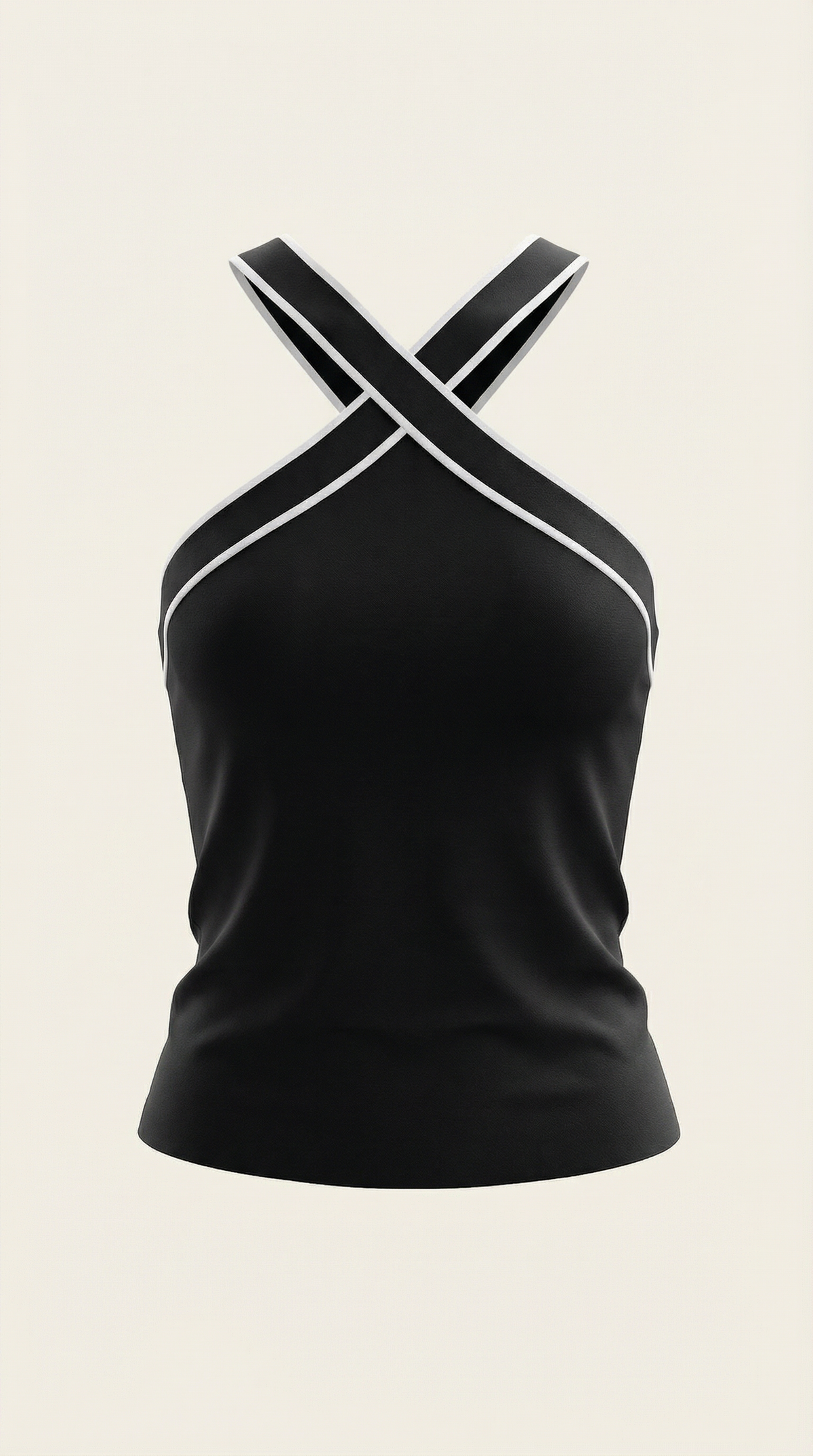 YARA | TOP HALTER CON DISEÑO ENTRELAZADO