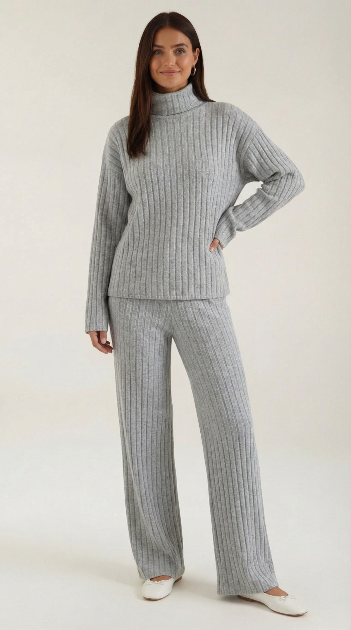 NICOLE | CONJUNTO DE PUNTO ACANALADO